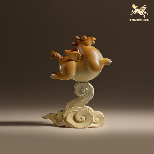 铜师傅《马上飞黄腾达》《马上青云直上》客厅铜马摆件 新年礼物 商品图2