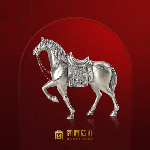 宫匠造办  乾隆御马摆件 商品图2