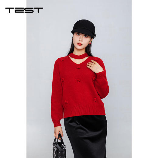 冬上新时尚优雅氛围感舒适保暖毛衣1254169 商品图0