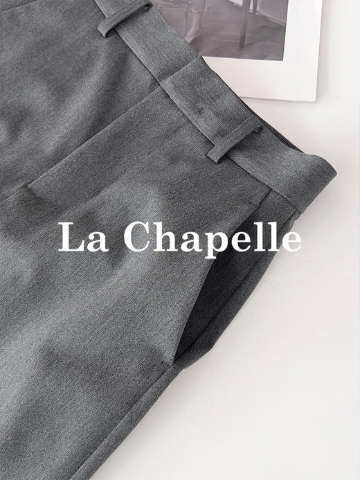 专柜实拍【梨形西装裙】拉夏贝尔/La Chapelle直筒版型遮胯藏肉显瘦！有质感有型百搭半身裙 商品图8