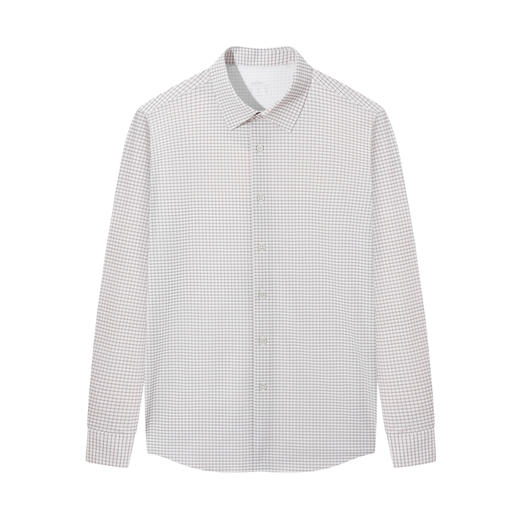 【无缝领/格子衬衫】柒牌男装商务长袖衬衫男士春季新款休闲上衣130A70730 商品图4