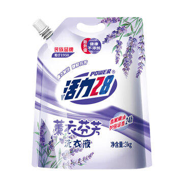 活力28薰衣草洗衣液6斤/袋 持久留香机洗手洗去污清洁不含磷环保装 /家庭清洁/纸品 /衣物清洁 /普通洗衣液 商品图5