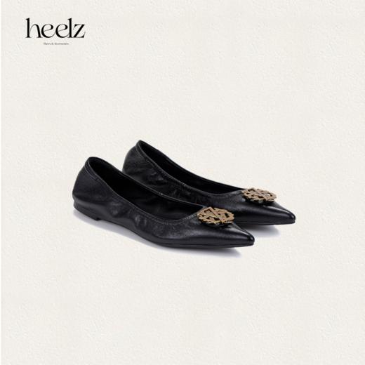 heelz设计师手工鞋履 ｜3D立体字母平底芭蕾羊皮平底鞋 0.5公分 商品图2