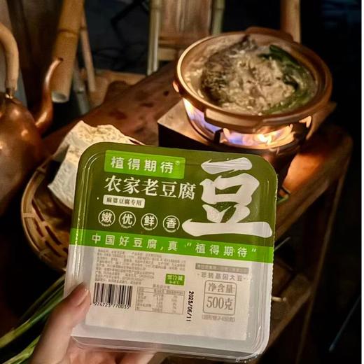 植得期待 农家老豆腐500g/盒 商品图3