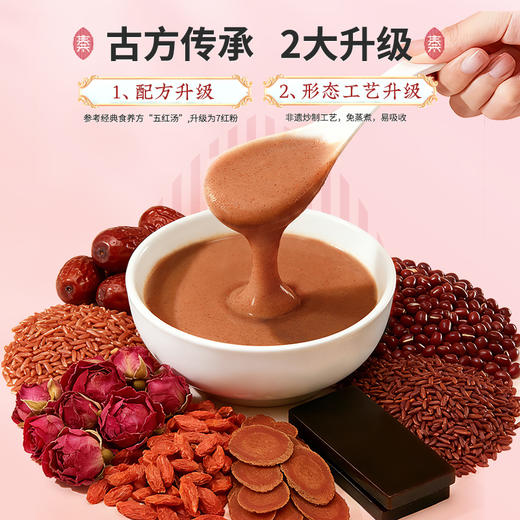 [新品热销]秦老太红参阿胶七红粉500g/罐 商品图3