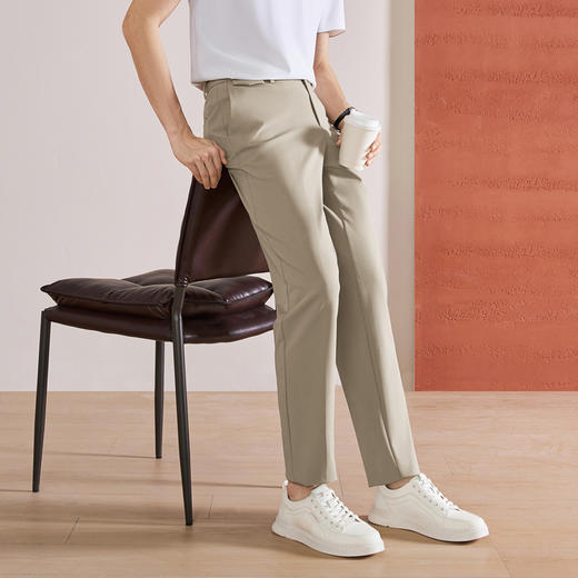 【四面弹】柒牌男士2026春季新款休闲长裤商务西裤柔软舒适男裤子130H72700 商品图1