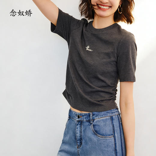 【商场同款】CNA5887 “双色小圆领针织” 舒适细腻好搭配 商品图5