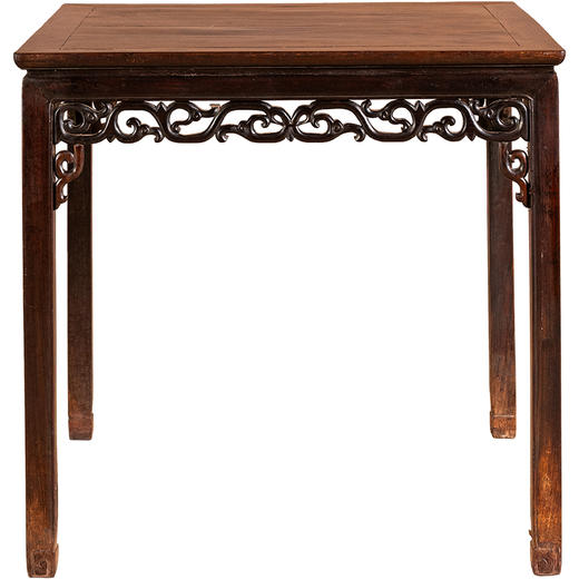 清中期	红木束腰马蹄腿卷草纹方桌 商品图5