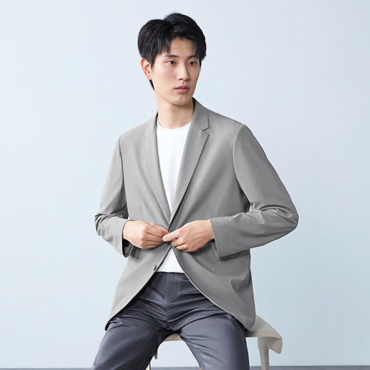 【含铜氨纤维/轻薄款】柒牌休闲单西男士春季新款休闲西服上衣130C70130 商品图1