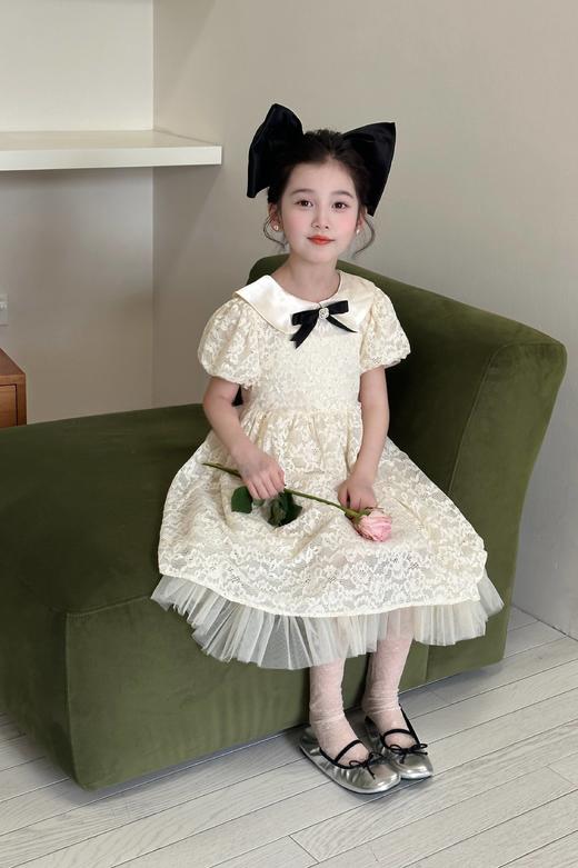 米白蕾丝裙 商品图2