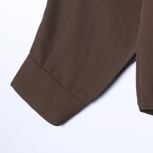 29265SDSA男士秋冬新款痞帅男装国潮纯色拼接套头双v领衬衫百搭时尚 商品图4