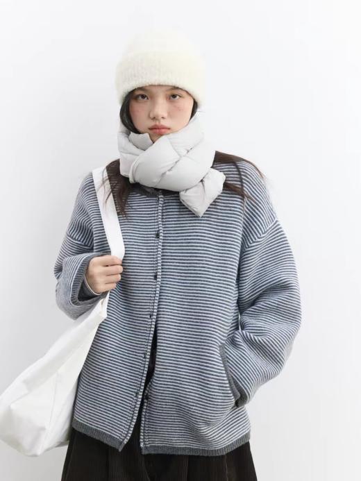 步履不停/5D13326C/反针条纹毛衣开衫外套 商品图0