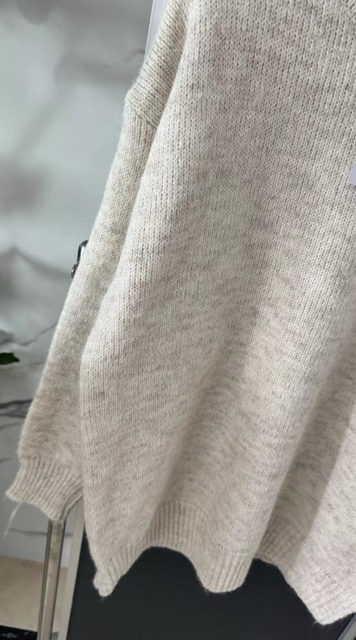 F011627撞色条纹设计感套头毛衣女2026春秋冬款宽松慵懒风针织衫 商品图12