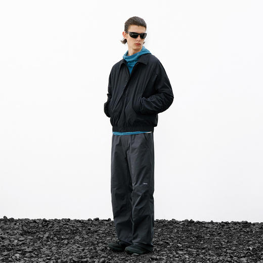 714street户外防水抗皱双褶长裤2026春季潮牌宽松直筒男士休闲裤 商品图2