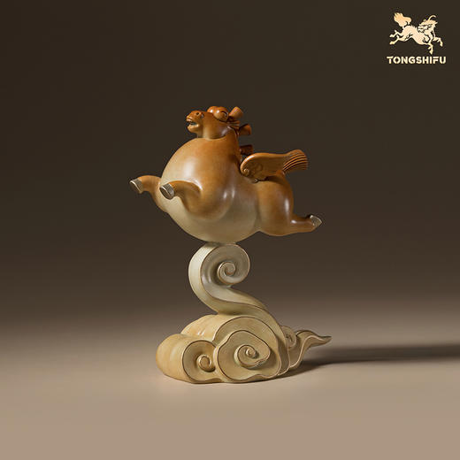 铜师傅《马上飞黄腾达》《马上青云直上》客厅铜马摆件 新年礼物 商品图1