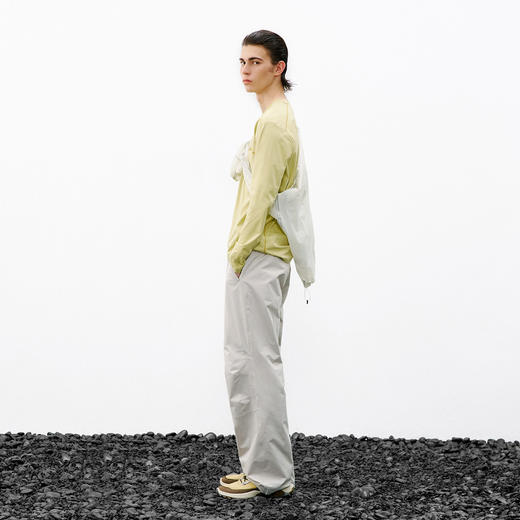 714street户外防水抗皱双褶长裤2026春季潮牌宽松直筒男士休闲裤 商品图3