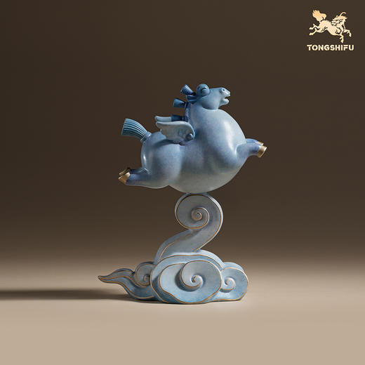 铜师傅《马上飞黄腾达》《马上青云直上》客厅铜马摆件 新年礼物 商品图4