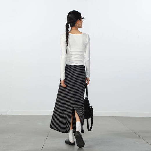极简条纹半裙-纪念日百货门店同款169257004 商品图2