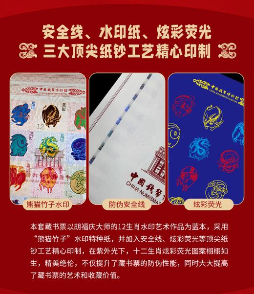 《生肖瑰宝》胡福庆水印艺术十二生肖藏书票 商品图0