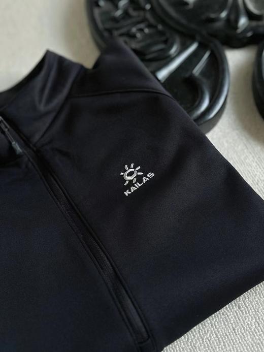 F011605男款立领半开胸内胆半拉链吸湿排汗保暖户外登山徒步上衣 商品图9