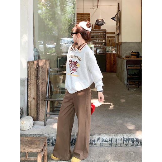 <曾小咸推荐>现货秒杀 ！微信超特价！韩系针织翻领加绒卫衣 日常219.99 立减120 秒杀99.99！！ 商品图2