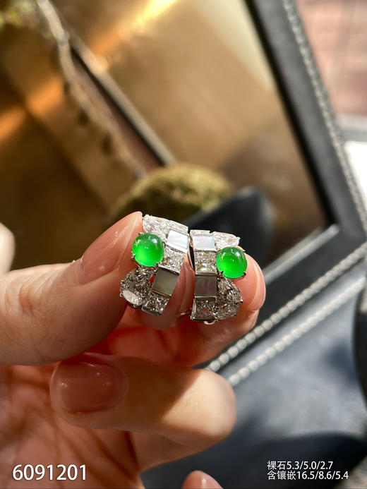 6091201，蛋面耳钉。具体价格微信咨询 商品图3