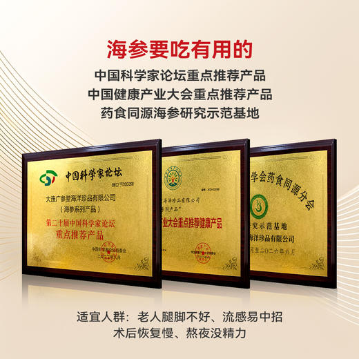 【即食海参】广参堂-原味即食 海参500克 商品图2