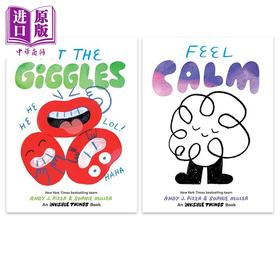 【中商原版】Andy J. Pizza 看不见的东西系列英文原版绘本2册 Get the Giggles Feel Calm 儿童纸板书绘本 亲子图画书进口