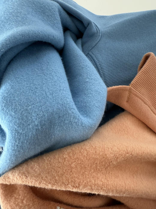 【周末秒杀 直接调价 下单即可】45R 日系复古 做旧风 连帽加绒 卫衣［前短后长］ 商品图7