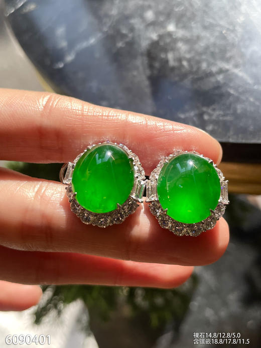 6090401，蛋面耳钉。具体价格微信咨询 商品图5