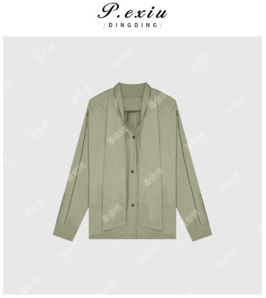 04-2潘依绣丁丁宠粉绵羊毛极简主义可拆卸小湖羊毛领长袖针织开衫Q43547 商品图0