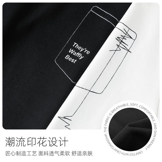 GXG男装【100%棉】春季时尚口袋绣线宽松舒适男式休闲长袖卫衣K&C 商品图4