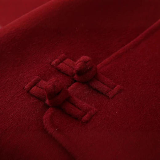 【来点不一样的】可意会不可言传～国风双面羊毛大衣！女款2026秋冬新款短款宽松休闲复古小个子毛呢外套！ 商品图2