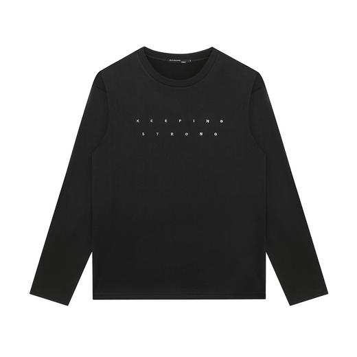 GXG男装【渐变绣花】春季时尚刺绣字母圆领男式长袖T恤K&C 商品图6