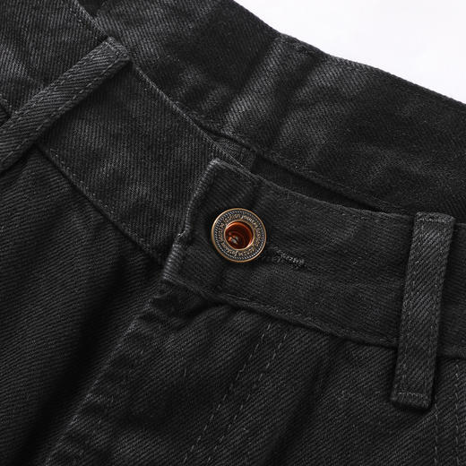 GXG男装【棉混纺水洗】春季复古猫须耐磨宽松直筒休闲男式牛仔裤K&C 商品图9