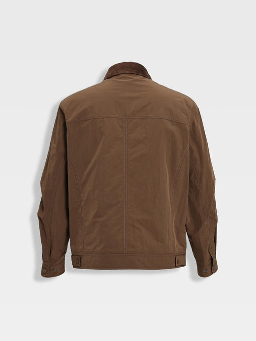 callisto橙棕色巴恩风夹克款棉服 商品图1