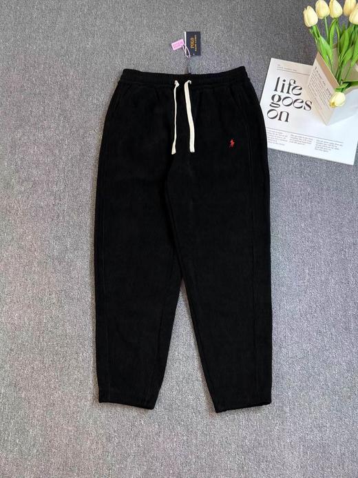 F011630纯色小马刺绣抽绳系带休闲裤男女同款 商品图4