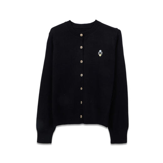 极简格纹纽扣开衫-纪念日百货门店同款169096440 商品图4