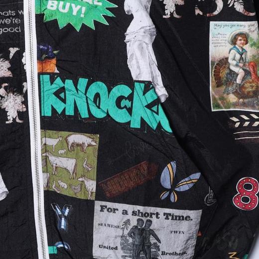 SDSA秋冬新款痞帅男装时尚趣味涂鸦拉链连帽夹克外套下摆松紧百搭 商品图2