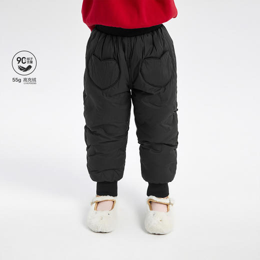 笛莎Deesha  女童羽绒裤2025年冬季新款小女孩宝宝儿童加厚保暖长裤 商品图0