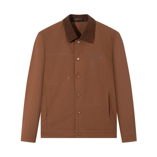 【复古巴恩特】柒牌男士满印工装茄克衫休闲柔软舒适男装外套130K70620 商品图4