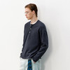 714street复古亨利领纯色卫衣2026春季潮牌宽松重磅长袖T恤男款 商品缩略图1