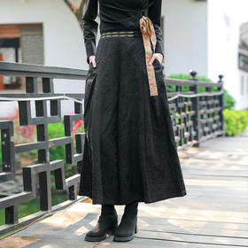 【2026春节款-现货】墨昙初绽民族风阔腿裤 