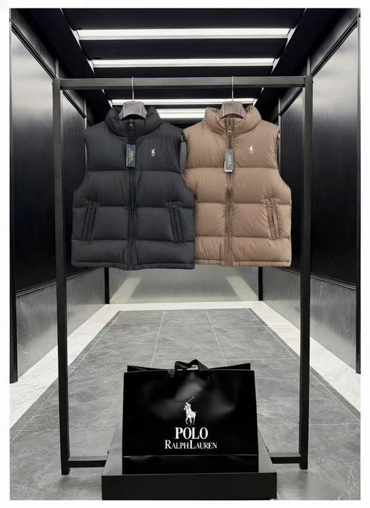 F011615高蓬松刺绣logo立领休闲男女同款羽绒马甲 商品图0