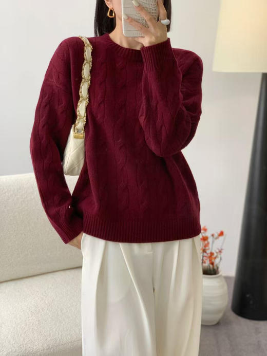 【团购】去年老款  断色了 工厂春节放假前清仓福利来啦 多色镶嵌金丝款 纯羊毛 羊毛衫 商品图5