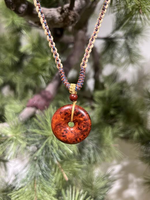 迷罗元和堂 印度小叶紫檀平安扣留疤料 直径约2.9cm【器悟雅玩】 商品图1