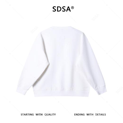 9512SDSA秋季新款男士痞帅潮牌撞色印花设计圆领卫衣设计师套头百搭 商品图5