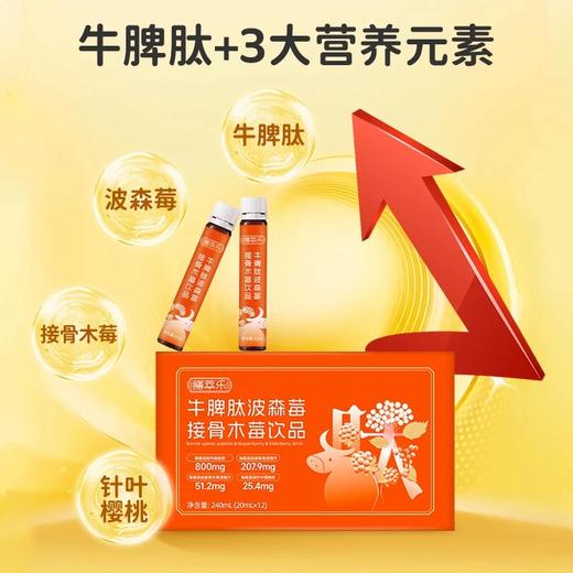 膳萃乐 牛脾肽口服液波森莓接骨木莓儿童营养饮品双莓果味风味饮料 商品图1