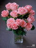 现货粉色玫瑰黛安娜单头玫瑰 一扎10支，支长55厘米 商品缩略图0