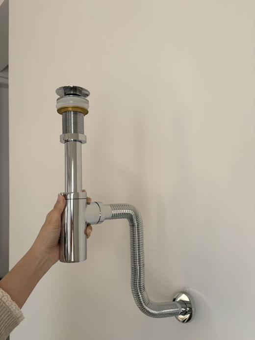 全铜浴室台盆墙排下水 商品图1